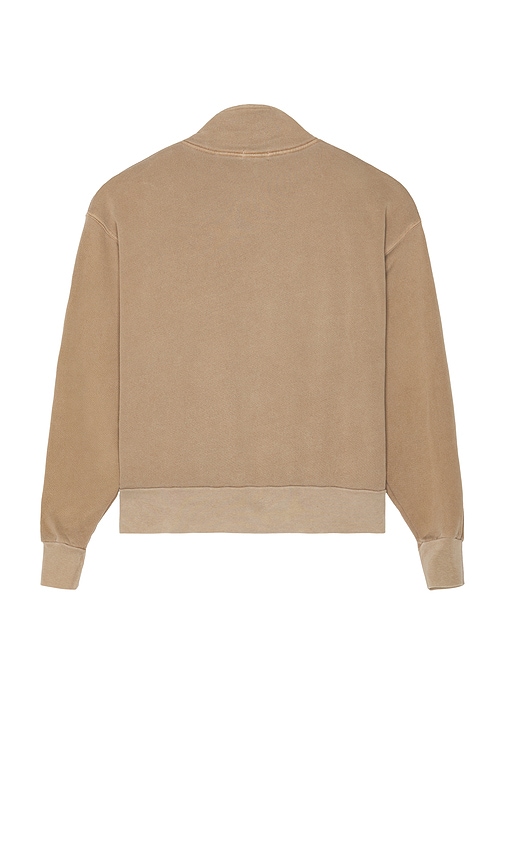 Asher Jean Collar Jacket In Brown