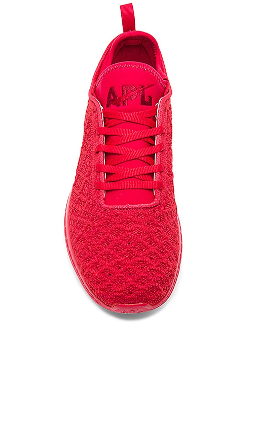 red apl sneakers