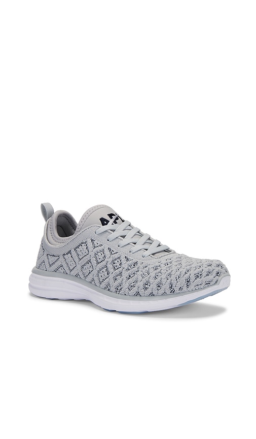 Shop Apl Athletic Propulsion Labs Techloom Phantom Sneaker In Steel Grey  Navy  & White