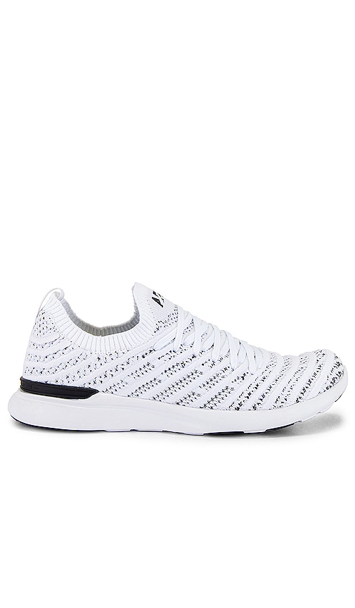 Apl Athletic Propulsion Labs Techloom Wave Sneaker In White & Black