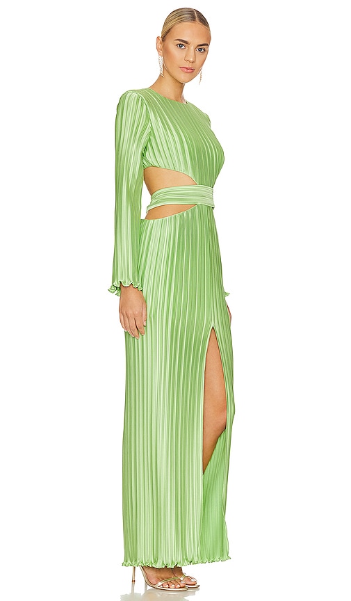 Shop Aiifos Phillipa Gown In Green