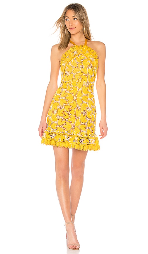 yellow halter dress