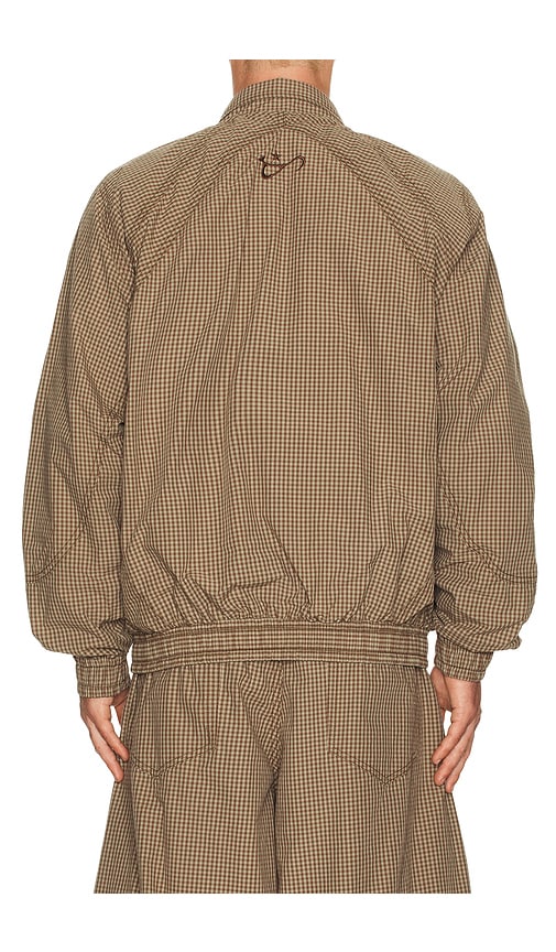 Art Community Double Zip Japanese Track Jacket In Brown