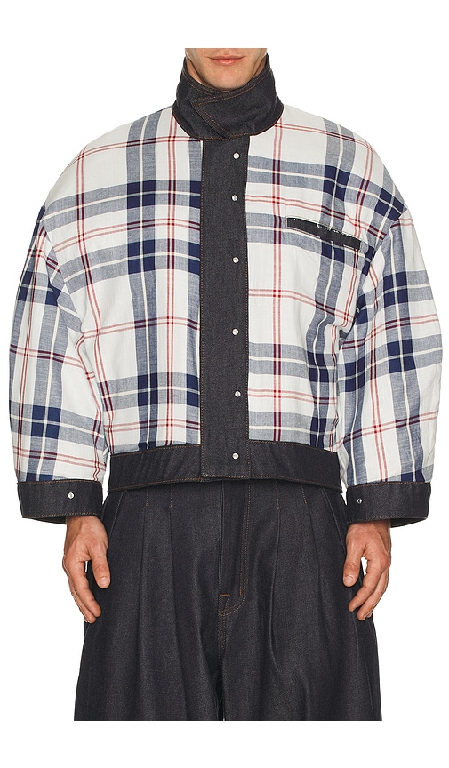 Art Community Reversible 7 Pocket Japanese Denim Jacket In Blue