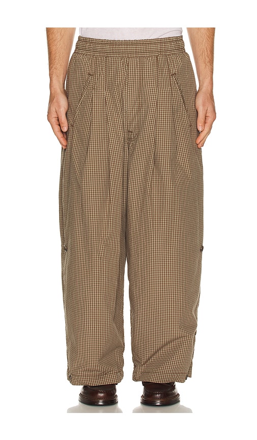 Art Community Japanese Triptych Track Pant In Brown