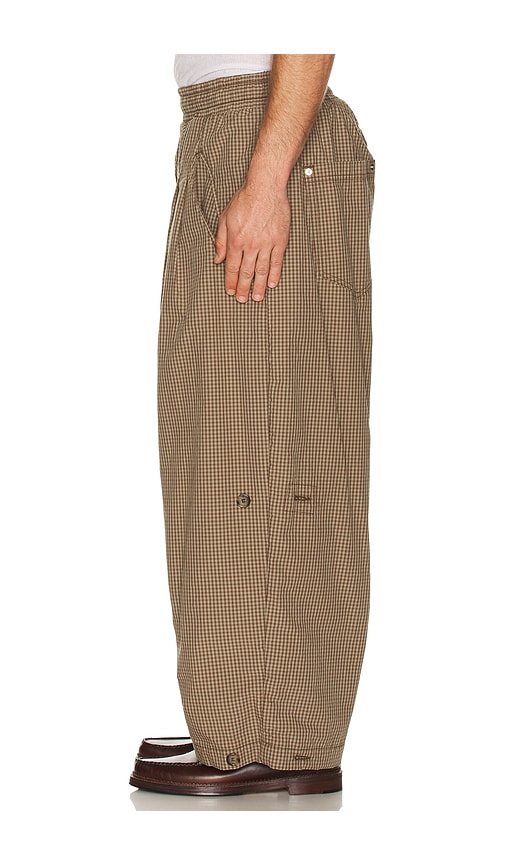 Art Community Japanese Triptych Track Pant In Brown