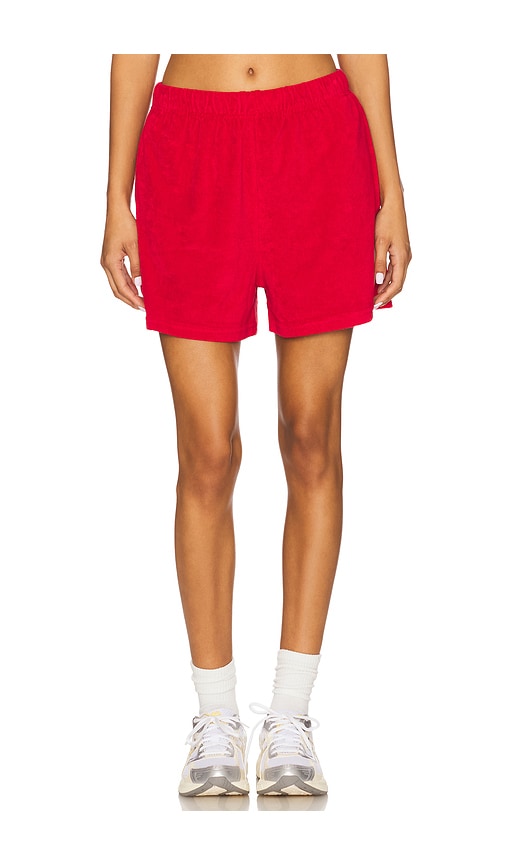 Araminta James Rhodes Terry Short In Red