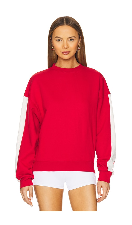 Shop Araminta James Ciao Bonjour Sweatshirt In 樱桃红