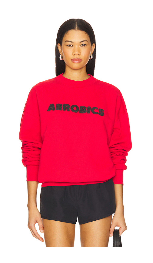 Aerobics Sweatshirt in Red. - size XS (also in L, M, S, XL)