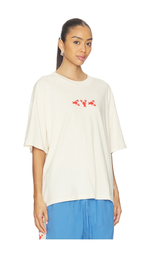  Araminta James T-shirt Mit Motiv Lobster Tee In Cream. Größe S. Also In Xs, M, L. 