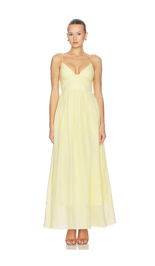 aje yellow maxi dress Vacation Maxi Dress