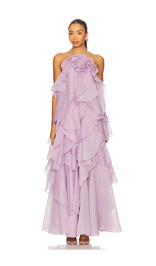 multi layered dresses Lustrous Two Pieces Layered Silk Maxi Dress – kalisa