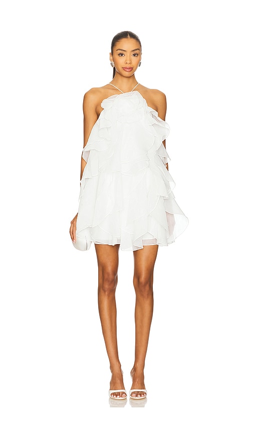 Aje Pandorea Layered Mini Dress in Ivory