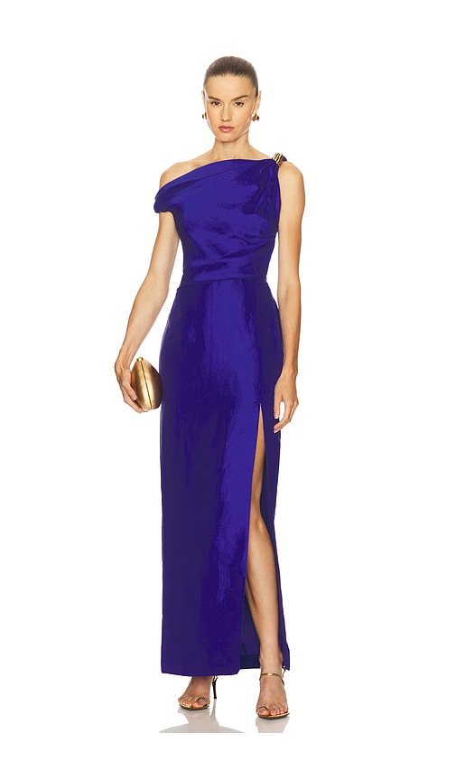 open lace back dress Erin | One Shoulder Bodycon Midaxi Dress main image 1