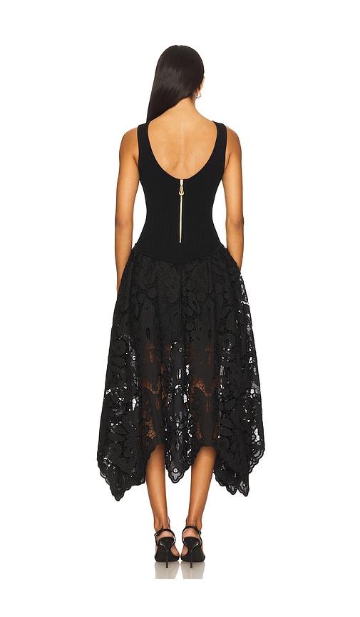  Aje Strick Midikleid Atlas In Black. Größe L. Also In Xl. 