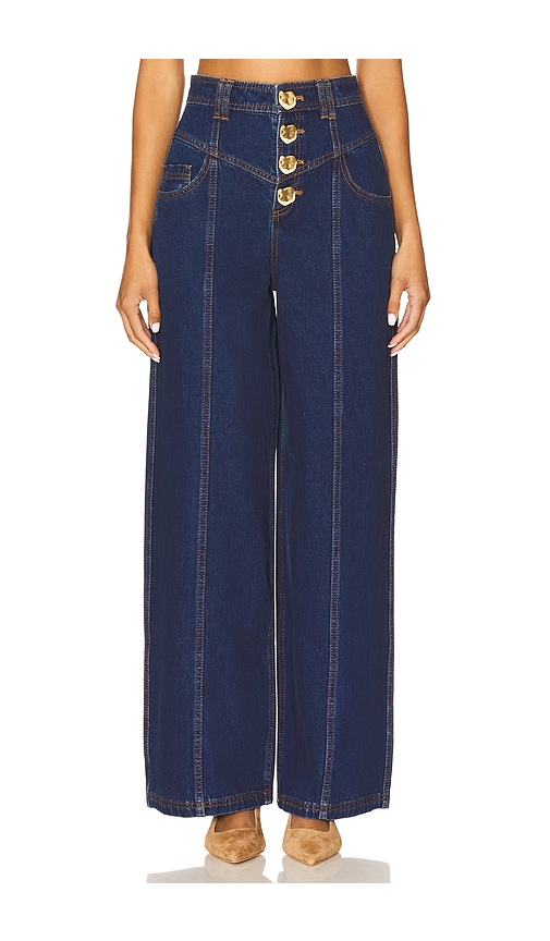 Aje Genesis Wide Leg in Dark Classic Wash