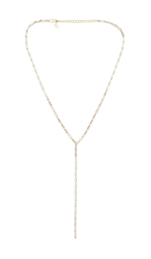 By Adina Eden Cz Multi Baguette Tennis Lariat Necklace