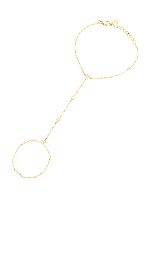 By Adina Eden CHAÎNE DE MAIN DAINTY en Metallic Gold.