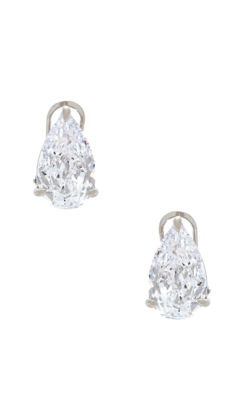 By Adina Eden Cz Fancy Pear Stud Earring
