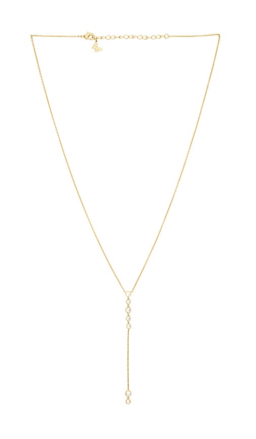 By Adina Eden COLLIER LASSO BEZEL en Metallic Gold 83 €