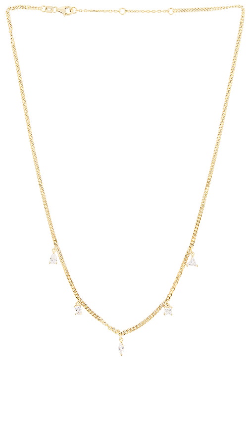 Adinas Jewels Multi Shaped Charms Necklace In Gold