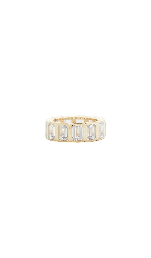 By Adina Eden Ring Bezel In Gold