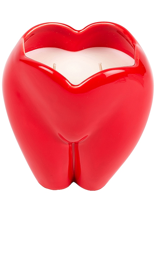 Anissa Kermiche Bottom of My Heart Candle in Red