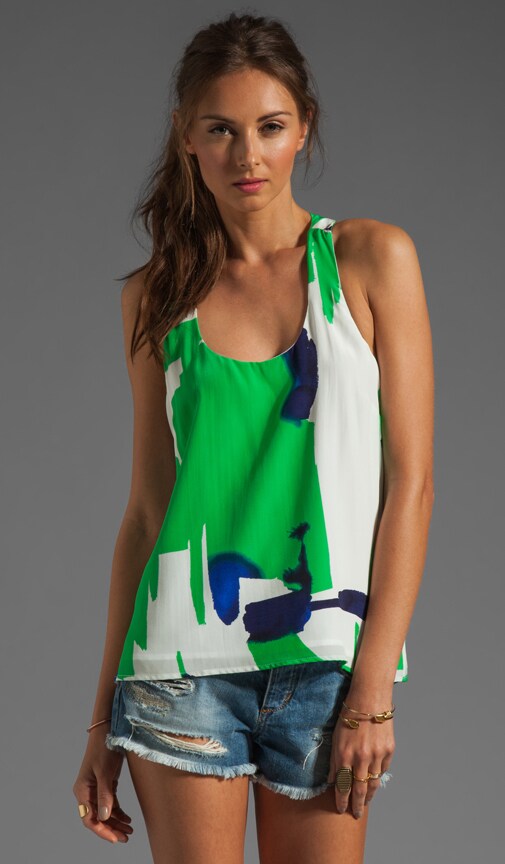 Racerback Print Top