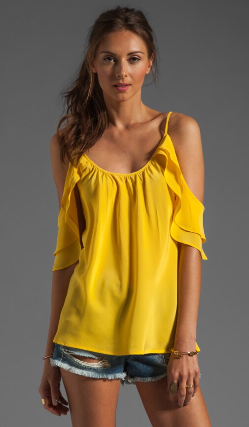 Open Draped Shoulder Top