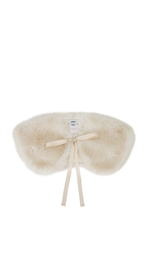 Aknvas Faux Fur Collar In Neutral
