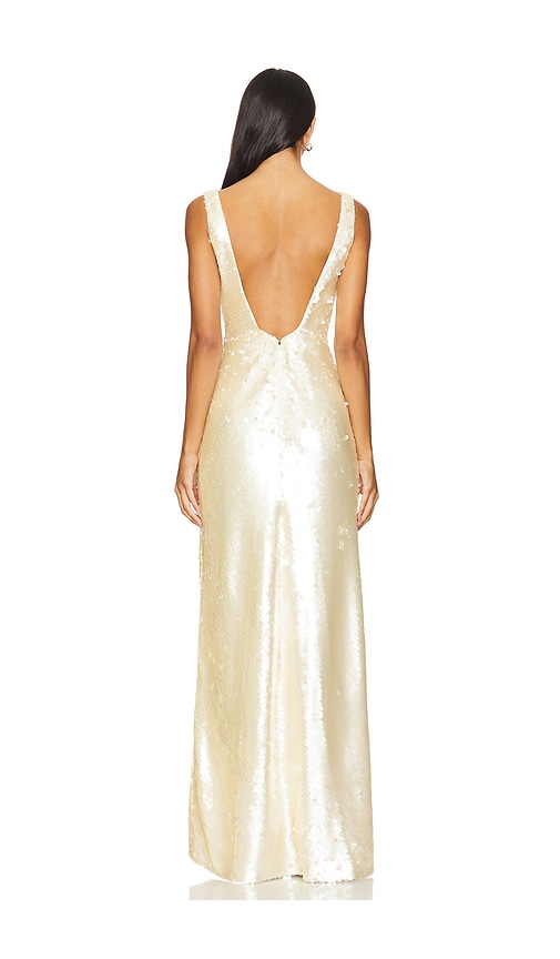  Aknvas Abendkleid Proserpina In Metallic Gold. Größe 2. Also In 0, 4, 6, 8. 