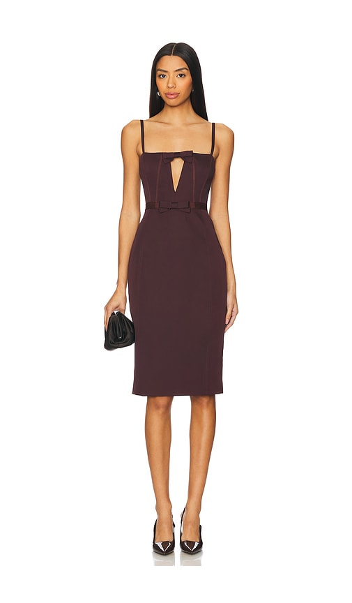 Aknvas X Revolve Carmen Dress In Aubergine