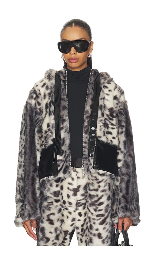 AKNVAS Hesse Faux Fur Leopard Jacket