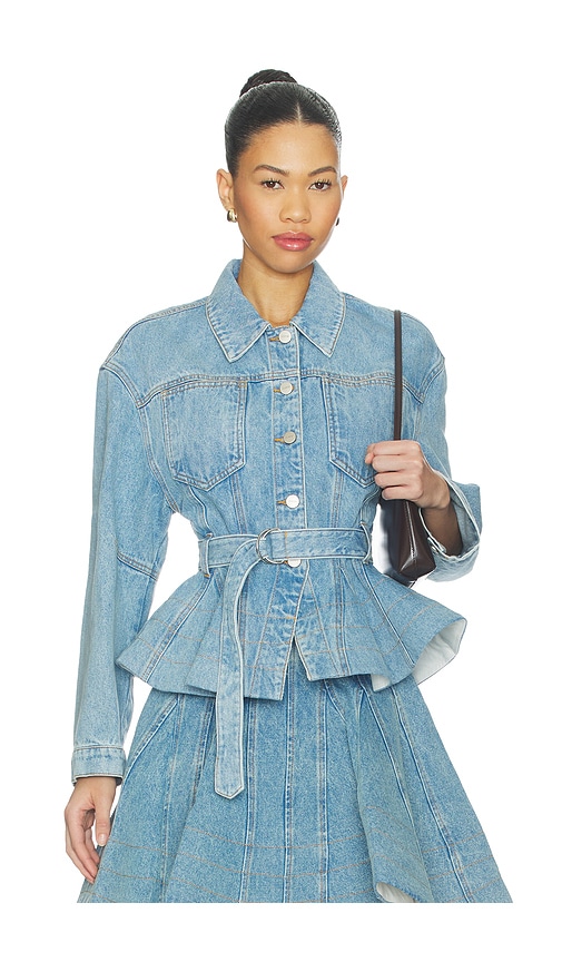 AKNVAS Alex Peplum Denim Jacket
