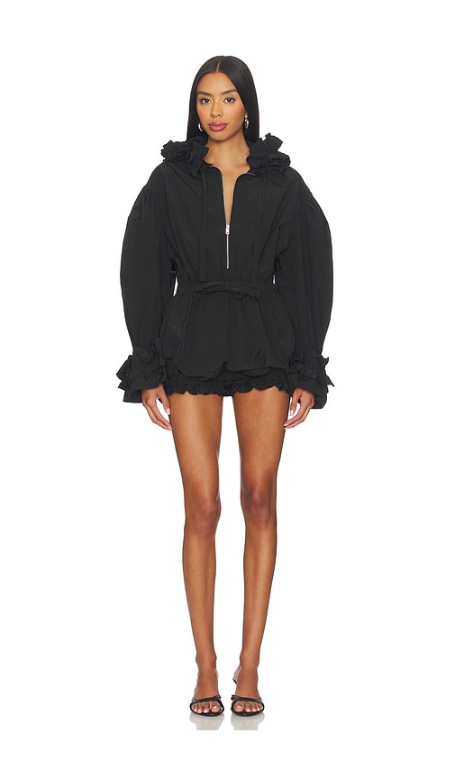 Aknvas X Revolve Louise Tech Taffeta Jumpsuit In Black