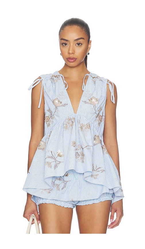 AKNVAS Lamia Poplin Top