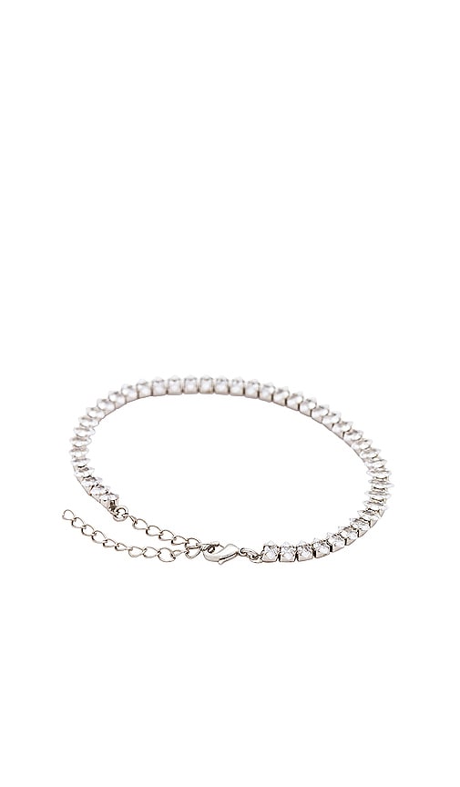 Shop Alexa Leigh Marquise Tennis Bracelet In 银色