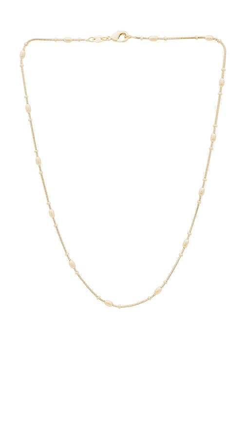 Shop Alexa Leigh Beaded Snake Necklace In 金色