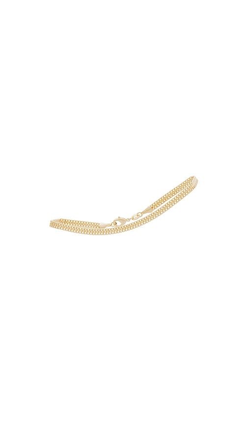 Shop Alexa Leigh Cuban Link Anklet In 金色