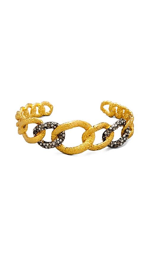 Cordova Gold & Antique Rhodium Chain Link Cuff