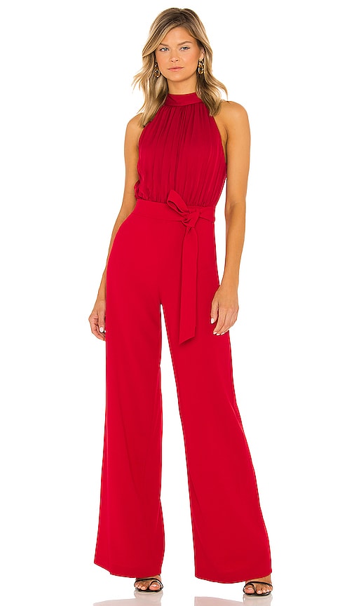 Alice and olivia red jumpsuit online