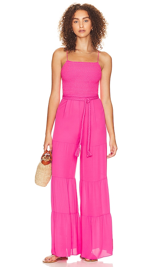 ALICE AND OLIVIA LIYA JUMPSUIT WITH TIE