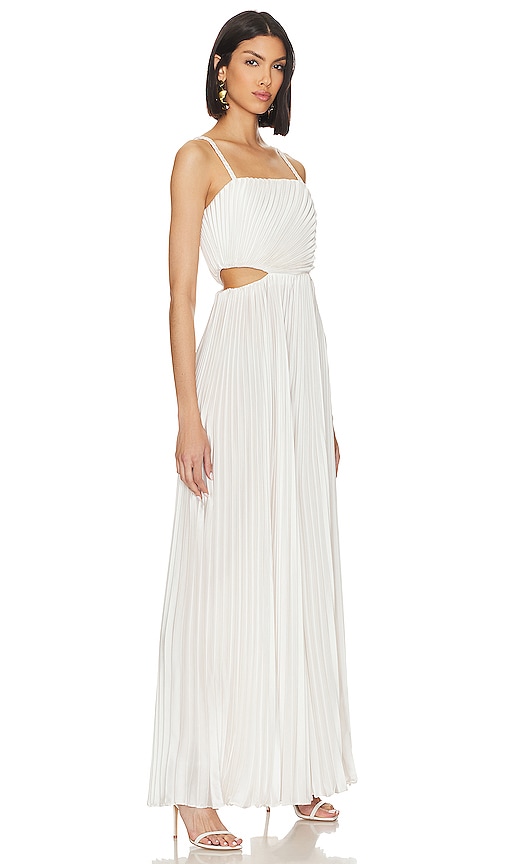 Shop Alice And Olivia Powell Jumpsuit In White