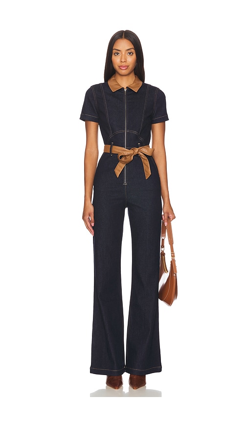 Alice and olivia jumpsuit denim on sale