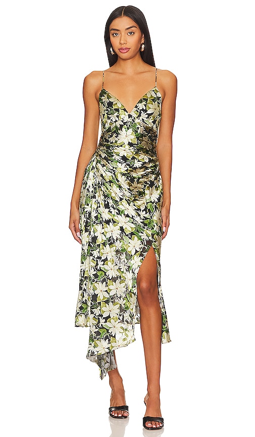 Shop Alice And Olivia Shawna Dress In Green