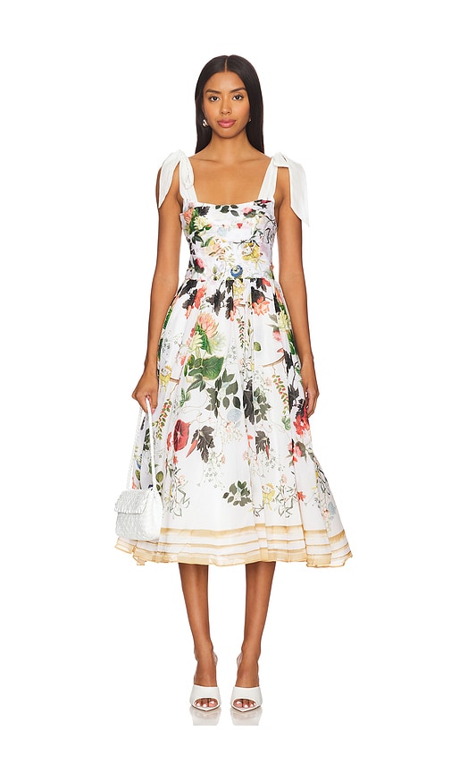 Alice and olivia white floral dress fashion