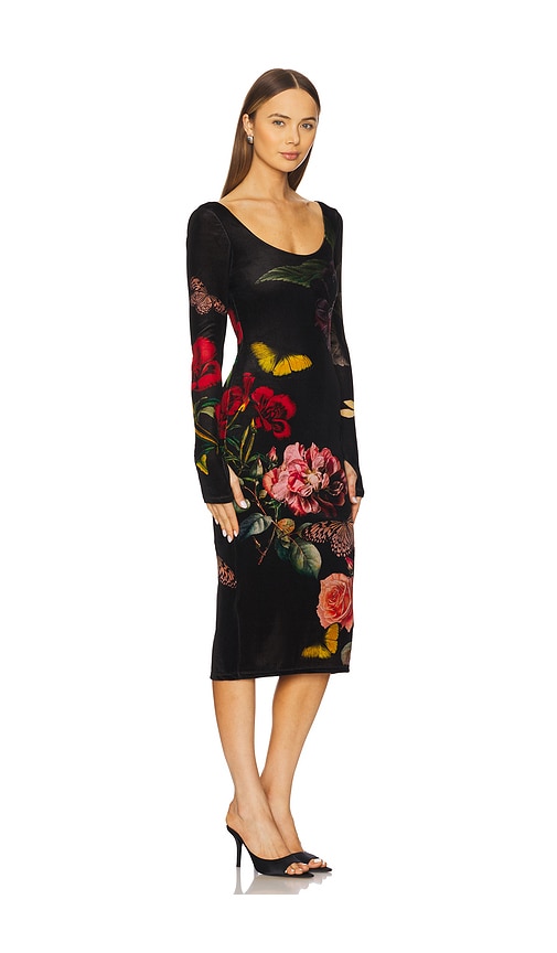 ALICE AND OLIVIA DELORA ANKLE LENGTH DRESS