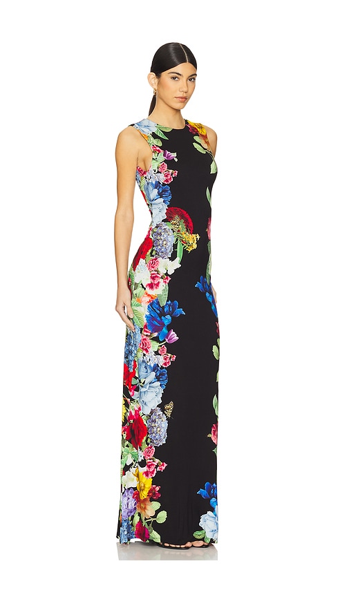 ALICE AND OLIVIA DELORA MAXI DRESS