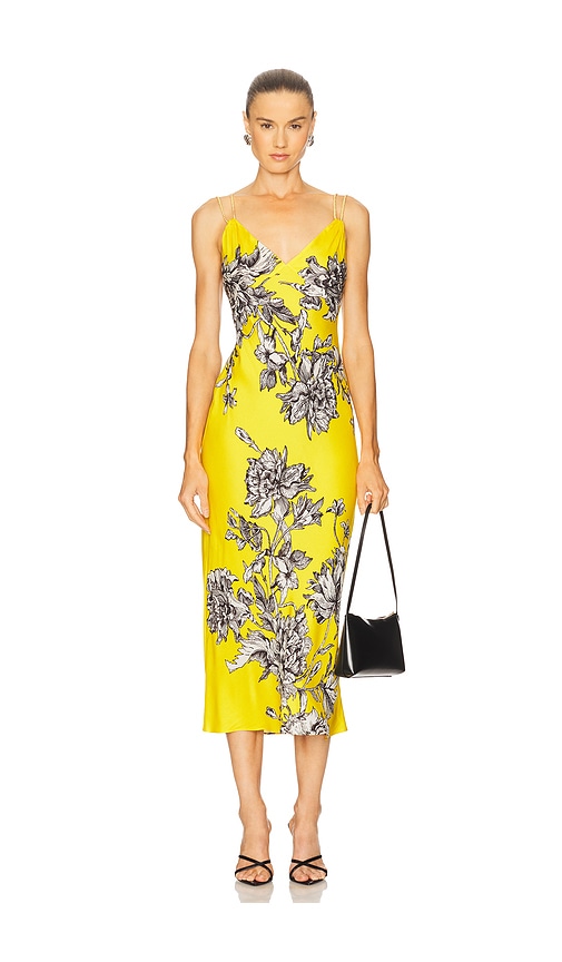 Kiro Midi Dress in Yellow. - size 2 (also in 4, 6) - Alice + Olivia - Modalova
