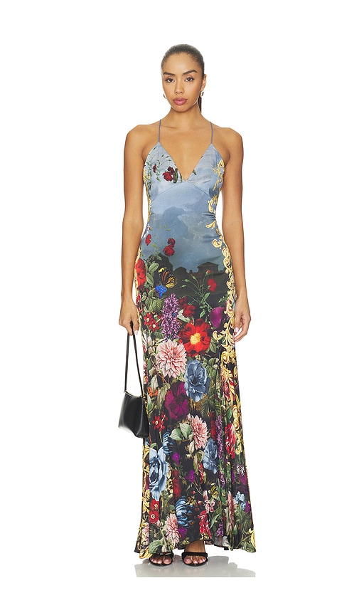 Milta Mermaid Slip Dress by Alice + Olivia in Alpine Dawn